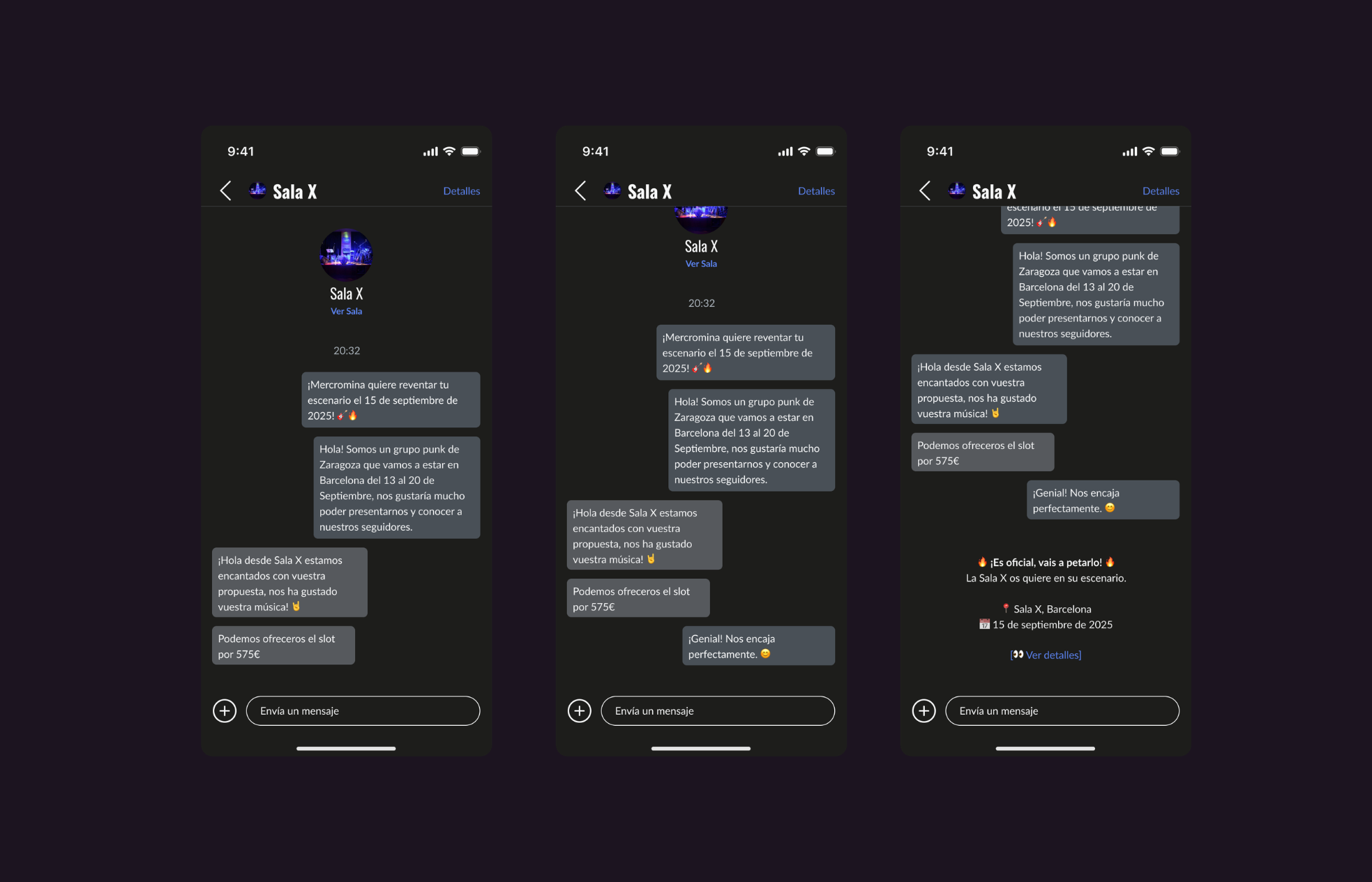 Chat · terms negotiation