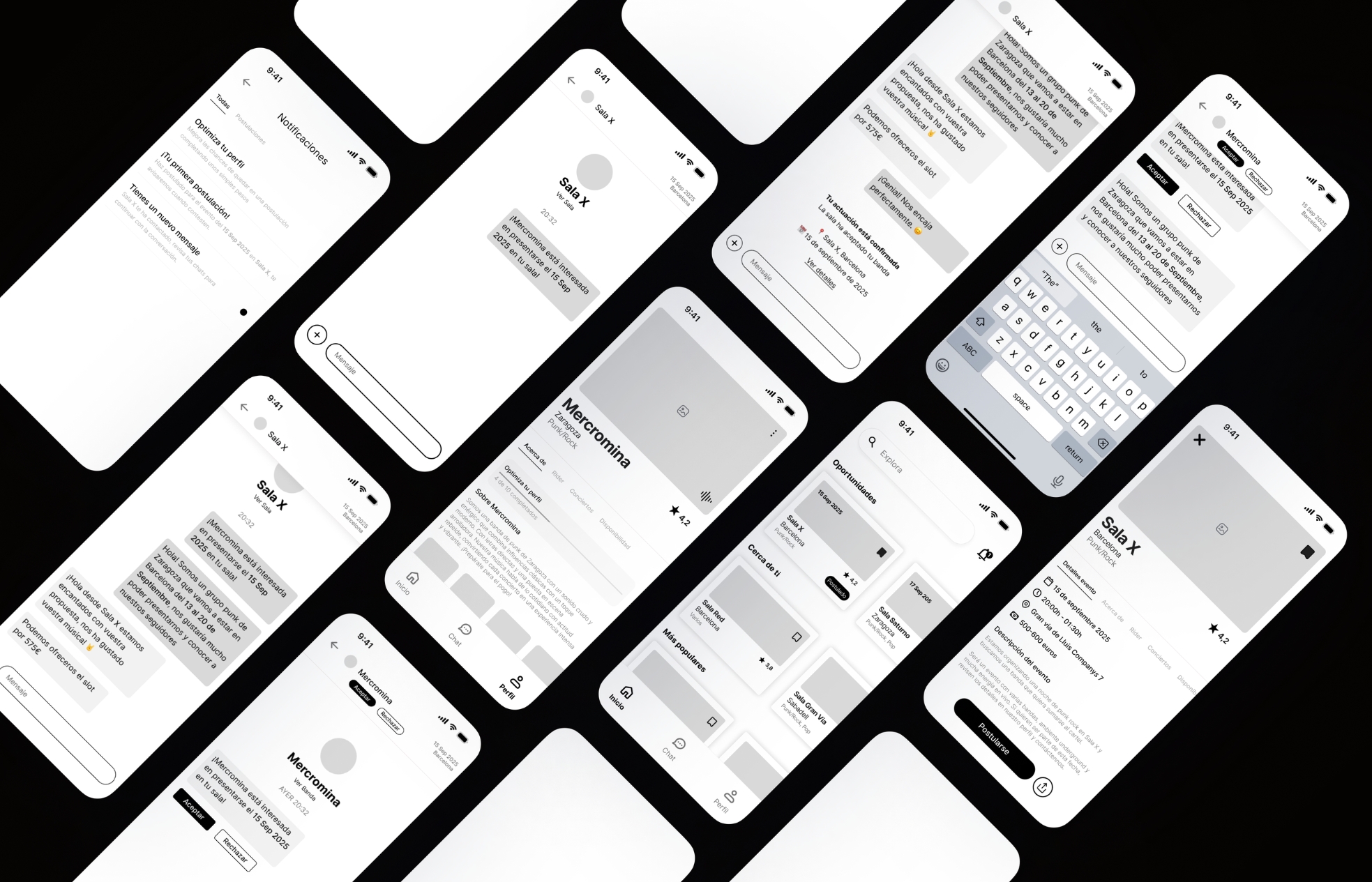 User flow · task flow · wireframes LOUD!